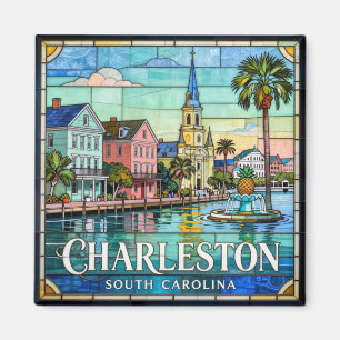 Charleston Rainbow Row Stadtansicht 🌺 Magnet