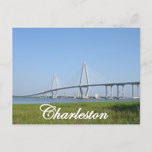 Charleston Ravenel Bridge Postkarte (Vorderseite)