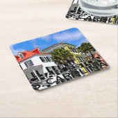 Charleston Rechteckiger Pappuntersetzer (angewinkelt)