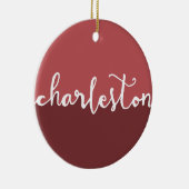 Charleston, Rost-Kreis Ombre Sc | Keramik Ornament (Rechts)