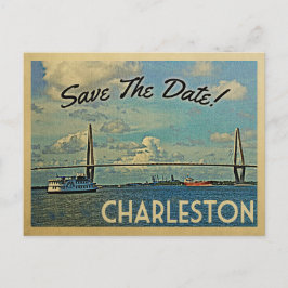 Charleston Save the Date Vintage Postkarten