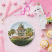 Charleston Sc-Ananas-Brunnen, Ufergegend-Park Pappteller (Party)