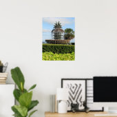 Charleston SC Ananas Fountain Print Poster (Heimbüro)