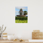 Charleston SC Ananas Fountain Print Poster (Küche)
