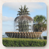 Charleston SC Ananas Fountain Untersetzer (Vorderseite)
