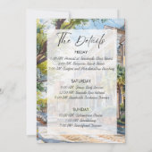 Charleston SC Bachelorette Weekend Party Einladung (Rückseite)