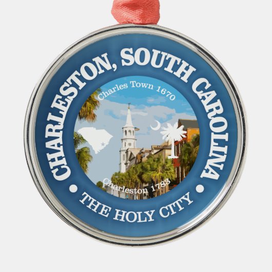 Charleston SC (C) Ornament Aus Metall (Vorne)