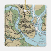 Charleston SC Chart Keramikornament (Rückseite)
