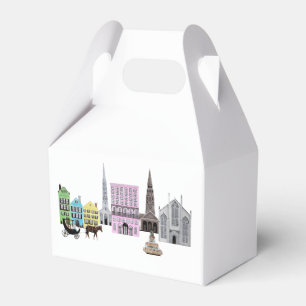 Charleston SC City Rainbow Row Geschenkschachtel