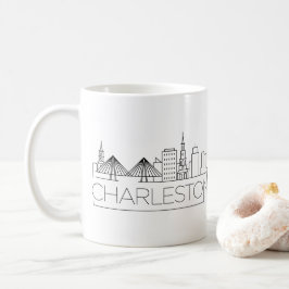 Charleston, SC| City Stylized Skyline Kaffeetasse