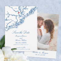 Charleston SC Elegant Navy Blue Wedding