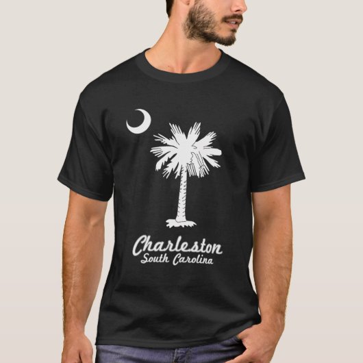 Charleston Sc Flag Beach Apparel T-Shirt (Vorderseite)