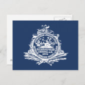 Charleston, SC Flag Postkarte (Vorne/Hinten)