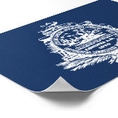 Charleston, SC-Flagge Poster (Ecke)