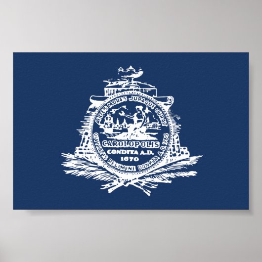 Charleston, SC-Flagge Poster (Vorne)