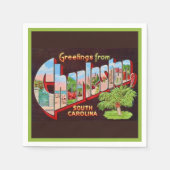 Charleston SC Greetings Cocktail Napkins Serviette (Vorderseite)