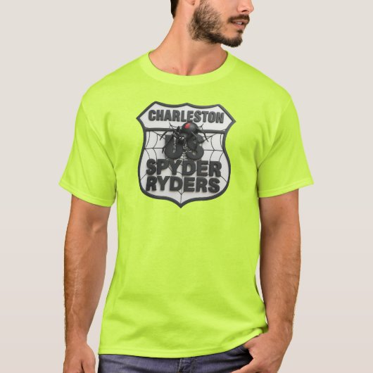 Charleston SC Kapitel - 3D-Logo 2 Front T-Shirt (Vorderseite)
