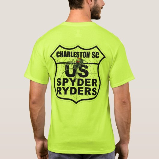 Charleston SC Kapitel - Logos 2-seitige Trans T-Shirt (Rückseite)