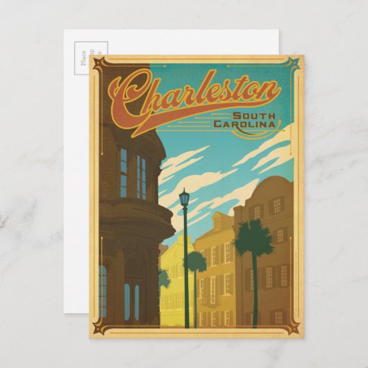 Charleston, SC Postkarte (Vorne/Hinten)
