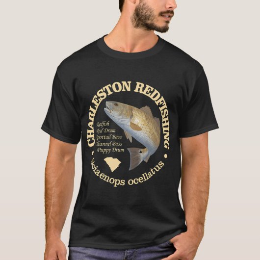Charleston SC (Rotfisch) T-Shirt (Vorderseite)