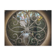 Charleston SC Runde schmiedeeiserne Gitterfenster