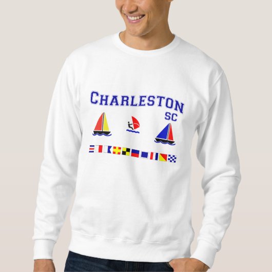 Charleston Sc-Signal-Flaggen Sweatshirt (Vorderseite)