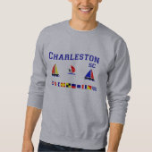 Charleston Sc-Signal-Flaggen Sweatshirt (Vorderseite)
