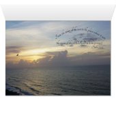 Charleston SC Sunset ~ Psalms 113:3 Grußkarte (Innenansicht Horizontal (Unten))