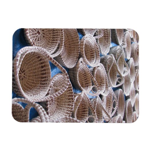 Charleston SC Sweetgrass Baskets Magnet (Horizontal)