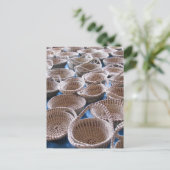 Charleston SC Sweetgrass Körbe Postkarte (Stehend Vorderseite)