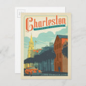 Charleston, SC - The Palmetto City Postkarte (Vorne/Hinten)