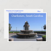 Charleston SC Waterfront Park Fossilienmuseum Mont Postkarte (Vorne/Hinten)