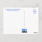 Charleston SC Waterfront Park Fossilienmuseum Mont Postkarte (Rückseite)