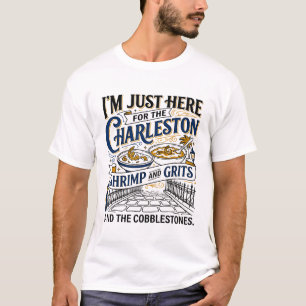 Charleston Shrimp And Grits Cobblestone Straße T-Shirt