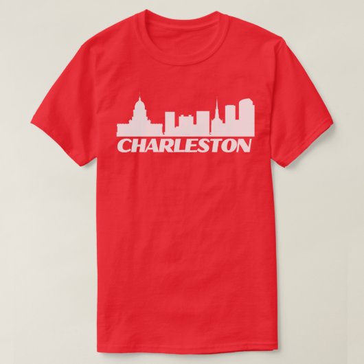 Charleston Skyline Black T-Shirt (Design vorne)