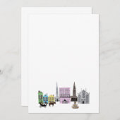 Charleston-Skyline Einladung (Vorne/Hinten)