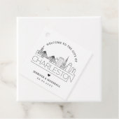 Charleston Skyline | Hochzeit Begrüßung Geschenkanhänger (Beispiel)