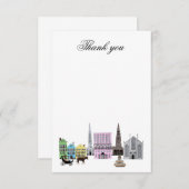 charleston skyline Vielen Dank Dankeskarte (Vorne/Hinten)