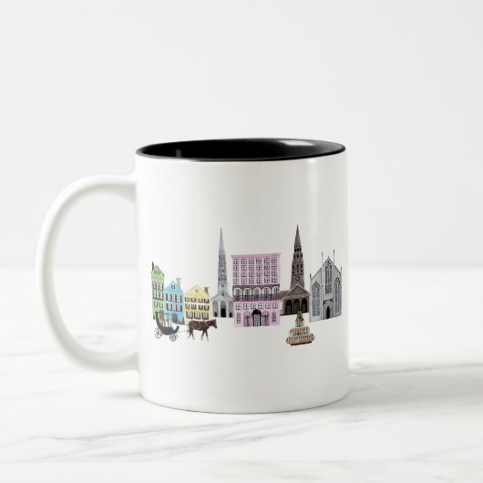 Charleston-Skyline Zweifarbige Tasse (Links)
