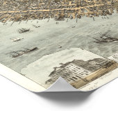 Charleston South Carolina 1872 Antique Panorama Poster (Ecke)