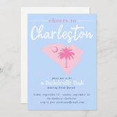 Charleston South Carolina Bachelorette Einladung (Vorne/Hinten)