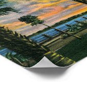 Charleston, South Carolina, Batteriepark, Vintag Poster (Ecke)