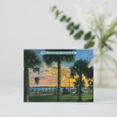 Charleston, South Carolina, Batteriepark, Vintag Postkarte (Stehend Vorderseite)
