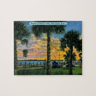 Charleston, South Carolina, Battery Park, Vintage Puzzle