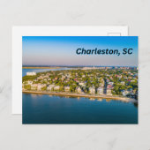 Charleston, South Carolina Bay View Postkarte (Vorne/Hinten)