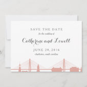 Charleston South Carolina Blush Save the Date (Vorderseite)