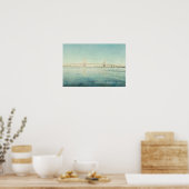 Charleston South Carolina Bridge Aquarell Print Poster (Küche)