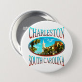 Charleston South Carolina Button (Vorne & Hinten)