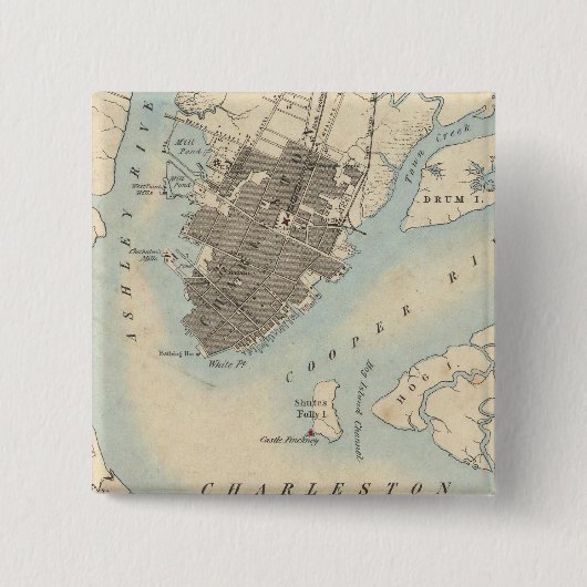 Charleston, South Carolina Button (Vorderseite)