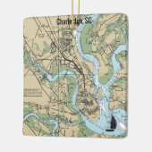 Charleston South Carolina Chart Keramikornament (Links)